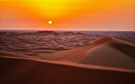 The beautiful sunset